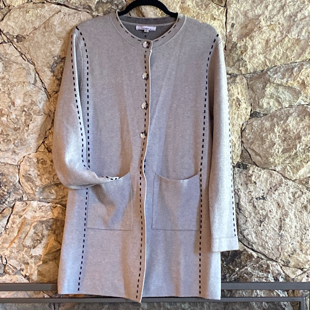 Long grey cardigan - Sz XL